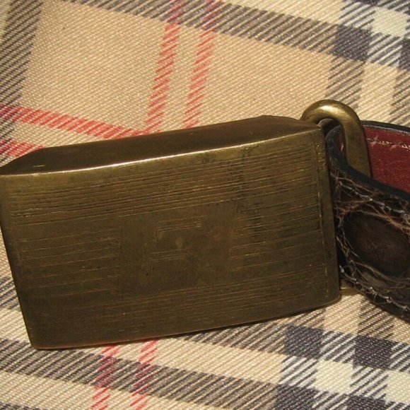 ❤️ DELUXE BRAND (GGDB) Venice Genuine Crocodile Belt - Size L main image 6